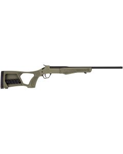 Rossi SSP1OD Tuffy Single Shot Youth 410 Gauge Break Open 3" 1rd 18.50" Matte Black Barrel, Matte Black Steel Receiver, OD Green Thumbhole Stock w/Shell Holder, Right Hand