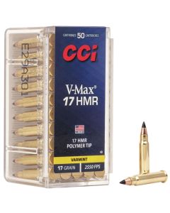 CCI 0049 VMAX17HMR 17 gr Hornady V-Max 50 Per Box/40 Case