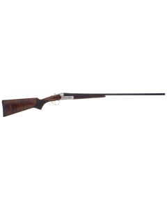 TriStar 38112 Bristol SxS 12 Gauge 28" 2rd 3" Silver Engraved with 24K Gold Inlay Rec Oiled Turkish Walnut Stock Right Hand (Full Size) Includes 5 MobilChoke