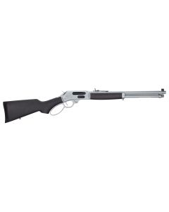 Henry H010GAW Side Gate All Weather Full Size 45-70 Gov 4+1 18.43" Hard Chrome Plated Steel Barrel, Satin Hard Chrome Steel Receiver, Stained Hardwood Stock Right Hand