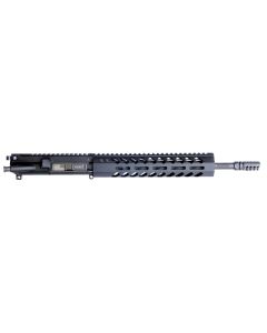 HM Defense 125MBUP556 MonoBloc Upper223 Rem, 5.56x45mm NATO 12.50" Black Cerakote Barrel, 7075-T6 Aluminum Black Anodized Receiver, 10.37" M-LOK Free-Float Handguard for AR-15 Pistol