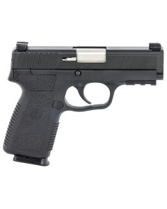 Kahr Arms KP90S94N P9-29mm Luger 7+1 3.60" Barrel, Black Finish Picatinny Rail Frame, Serrated Matte Black Stainless Steel Slide, Textured Polymer Grip &amp; TruGlo Night Sights
