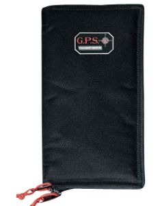 GPS Bags GPS865PS Pistol SleeveMedium Black Nylon with Locking Zippers &amp; Thin Design Holds 1 Handgun