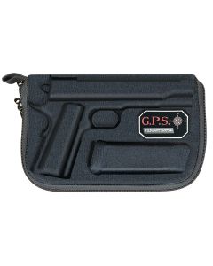 GPS Bags 907PC Custom Moldedw/ Lockable Zippers Internal Mag Holder &amp; Black Finish for Glock 17/19/22/23/26/27