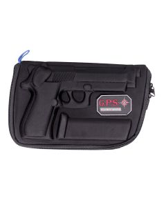 GPS Bags 909PC Custom Moldedw/ Lockable Zippers Internal Mag Holder &amp; Black Finish for Beretta 92/96 &amp; Taurus PT92
