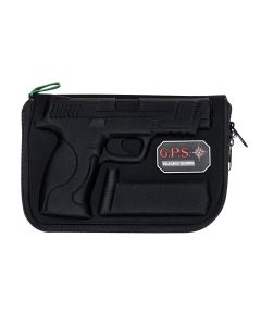 GPS Bags 912PC Custom Moldedw/ Lockable Zippers Internal Mag Holder &amp; Black Finish for S&amp;W M&amp;P Full-Size/Compact (9mm Luger/40 S&amp;W/45 ACP)