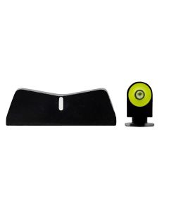 XS Sights GL0011P3Y DXT2 Big Dot Night Sights fits GlockBlack | Green Tritium Yellow Outline Front Sight White StripeRear Sight