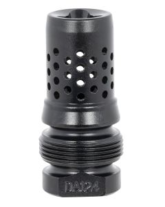 Dead Air DA124 Xeno Muzzle Brake Black Nitride 4140 Steel with 5/8"-24 tpi Threads