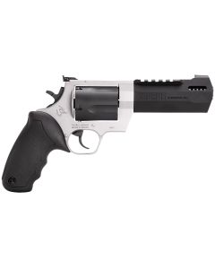 Taurus 2460055RH Raging Hunter460 S&amp;W Mag 5rd 5.12" Matte Black Oxide Cylinder &amp; Barrel Matte Stainless Steel Frame Black Rubber with Integrated Cushion Insert Grip
