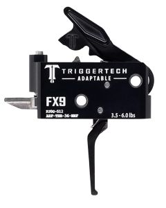 TriggerTech ARFTBB36NNF AdaptableTwo-Stage Flat Trigger with 3.50-6 lbs Draw Weight &amp; Black PVD Finish for FN FX9