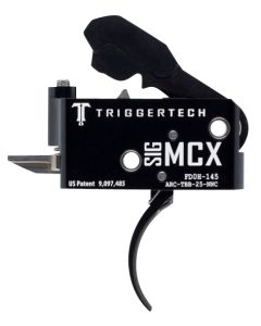 TriggerTech ARCTBB25NNF AdaptableTwo-Stage Flat Trigger with 2.50-5 lbs Draw Weight &amp; Black PVD Finish for Sig MCX