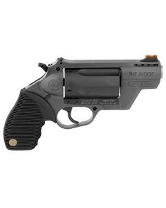 Taurus 2441021GRY Judge Public Defender 45 Colt (LC) Caliber or 2.50" 410 Gauge 5 Shot 2.50" Gray Finish Barrel, Matte Black Oxide Finish Cylinder, Gray Finish Polymer Frame &amp; Black Ribber Grip