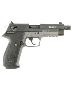 GSG GERG2210TFFS FireFly22 LR 10+1 4" Steel/Threaded Barrel, Black Serrated Slide, Smoke Zinc Alloy w/Accessory Rail Frame, Black Polymer Grip