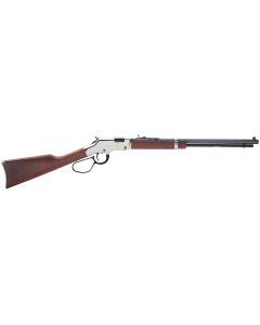 Henry H004SL Golden Boy Silver Large Loop 22 Short, 22 Long or 22 LR Caliber with 16 LR/21 Short Capacity, 20" Blued Barrel, Nickel-Plated Metal Finish &amp; American Walnut Stock Right Hand (Full Size)