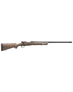 Winchester Guns 535243299 Model 70 Long Range 6.8 Western 4+1 24" Matte Black Black Webbed Tan Fixed Bell &amp; Carlson w/Aluminum Bedding Stock Right Hand (Full Size)
