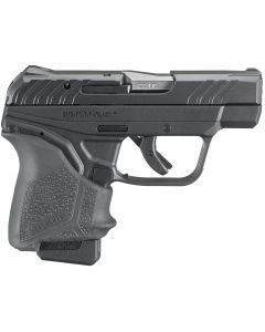 Ruger 13714 LCP II22 LR 10+1 2.75" Satin Stainless Steel Barrel, Black Oxide Serrated Slide, Black Polymer Frame, Black Hogue HandALL Rubber Grip, Lite Rack System, Right Hand