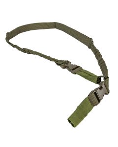 NcStar AARS21PG VISM Sling Green Nylon Strap w/Elastic Shock-Cord 55"-72" OAL Adjustable Bungee