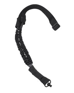 NcStar AQDBS1B VISM 1 Point Sling Black Nylon Strap w/Elastic Shock-Cord 46"-64" OAL Adjustable Bungee