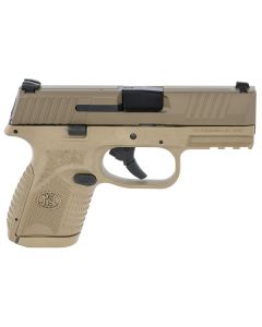FN 66100819 509 Compact 9mm Luger 3.70" Barrel 10+1, Flat Dark Earth Polymer Frame With Mounting Rail, Flat Dark Earth Stainless Steel Slide, No ManualSafety