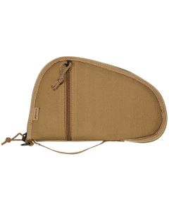 Allen 3613 TorreyHandgun Case Coyote Tan Polyester, Small Accessory Pocket, Muzzle Pocket &amp; Lockable Zipper 10.50" x 6.50" Exterior Dimensions