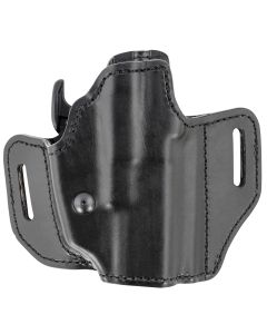 Bianchi 52831 Allusion Assent Pro-Fit OWB Size 13b Black Leather Belt Slide Compatible w/Glock 19/Ruger Security-9/FN FNS Belt Up to 1.50" Wide Right Hand