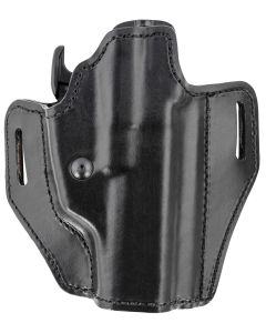 Bianchi 56831 Allusion Assent Pro-Fit OWB Size 18 Black Leather Belt Slide Fits S&amp;W M&amp;P Fits CZ 75 Fits FN FNS Right Hand