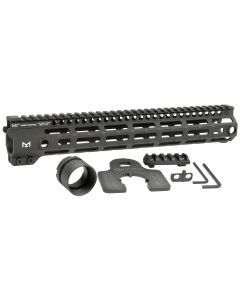 Midwest Industries MIG4M12625 Tactical G4M Handguard AR-15 Black Hardcoat Anodized Black 12.6" 6061-T6 Aluminum M-LOK
