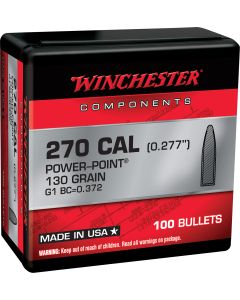 Winchester Ammo WB270P130X Centerfire Rifle270Win 130gr Power Point 100 Per Box/10 Case