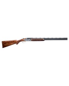 Rizzini USA 510128 Artemis Field Full Size 28 Gauge Break Open 3" 2rd 29" Gloss Blued Anodized Silver Engraved Steel Receiver, Fixed w/Prince of Whales Grip, Oiled Turkish Walnut Wood Stock