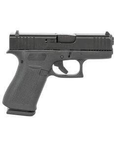 Glock UX4350201 G43XSub-Compact 9mm Luger 10+1 3.41" Black GMB Barrel, Black nDLC Serrated Steel Slide, Black Polymer Frame w/Beavertail, Ambidextrous, USA Made