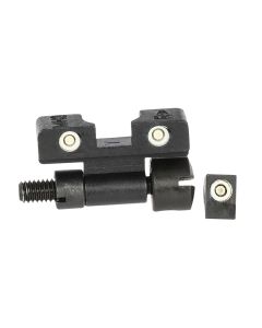 Meprolight USA 227703101 Tru-Dot Adjustable SightsGreen Tritium White Outline Front Sight-Green Tritium White Outline Rear Sight Smith &amp; Wesson K/L/N Frames