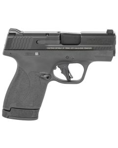 Smith &amp; Wesson 13246 M&amp;P Shield Plus Micro-Compact Frame 9mm Luger 10+1/13+1, 3.10" Black Armornite Stainless Steel Barrel &amp; Serrated Slide, Matte Black Polymer Frame,Thumb Safety