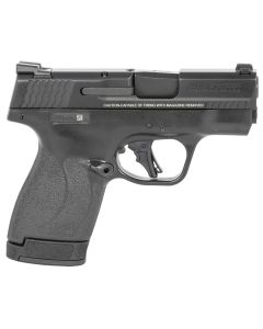 Smith &amp; Wesson 13250 M&amp;P Shield Plus Micro-Compact 9mm Luger 10+1/13+1, 3.10" Black Stainless Steel Barrel, Matte Black Armonite Serrated Slide, Matte Black Polymer Frame, No Thumb Safety