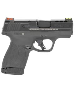 Smith &amp; Wesson 13254 M&amp;P Performance Center Shield Plus 9mm Luger 3.10" Ported Barrel 10+1 Or 13+1, Black Polymer Frame, Ported Armornite Slide, Fiber Optics Sights, Manual Safety
