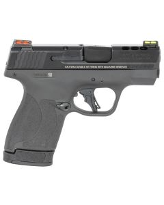 Smith &amp; Wesson 13255 Performance Center M&amp;P Shield Plus EDC 9mm Luger 3.10" Ported 10+1,13+1 Black Matte Black Armornite Stainless Steel Ported Slide Black Polymer Grip (Manual) FO Sights
