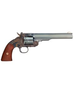 Taylors &amp; Company 550651 Schofield Top Break 44-40 Win Caliber with 7" Charcoal Blued Finish Barrel, 6rd Capacity Charcoal Blued Finish Cylinder, Color Case Hardened Finish Steel Frame &amp; Walnut Grip