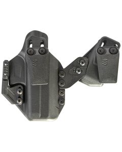 Blackhawk 416100BK Stache Premium Kit IWB Size 00 Black Polymer Belt Clip Compatible w/Glock 17/22/31 Ambidextrous