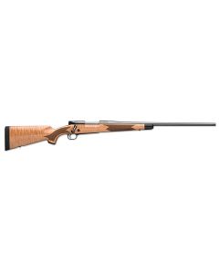 Winchester Repeating Arms 535218294 Model 70 Super Grade 6.5 PRC Caliber with 3+1 Capacity, 24" Barrel, Polished Blued Metal Finish, Gloss AAA Maple Stock &amp; No Sights Right Hand (Full Size)