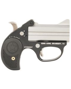 Bond Arms BAST Stinger22 LR 2rd, 3" Double Matte Stainless Steel Barrel, Anodized Aluminum Frame, Black Nylon Grip, Rebounding Hammer, Crossbolt Safety