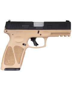 Taurus 1G3B941T15 G39mm Luger 15+1 4" Matte Stainless Steel Barrel, Matte Black Tenifer Cerakote Serrated Alloy Steel Slide, Tan Polymer Frame w/Picatinny Rail, Tan Polymer Grip, Right Hand