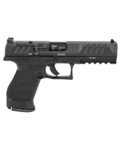 Walther Arms 2844222 PDPCompact Frame 9mm Luger 15+1 5" Black Steel Barrel, Black Optic Ready/Serrated Steel Slide, Black Polymer Frame w/Picatinny Rail, Textured Polymer Grip, Ambidextrous