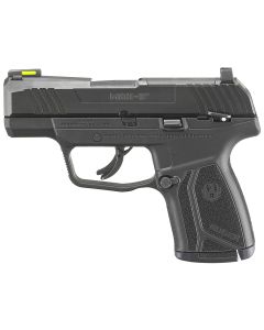 Ruger 3501 Max-99mm Luger 10+1 3.20" Black Oxide Alloy Steel Barrel, Black Oxide Optic Ready/Serrated Steel Slide, Black Polymer Frame, Black Polymer Grip, Right Hand