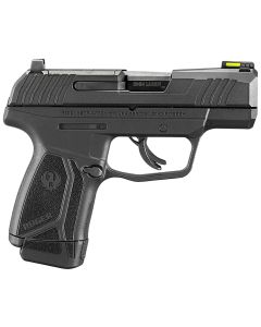 Ruger 3503 Max-99mm Luger 12+1 3.20" Black Oxide Alloy Steel Barrel, Black Oxide Optic Ready/Serrated Steel Slide, Black Polymer Frame, Black Polymer Grip, Right Hand