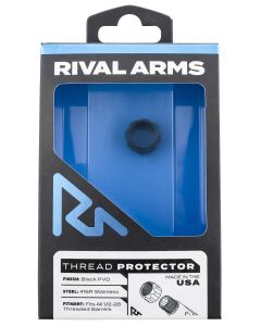 Rival Arms RARA300001A Thread Protector9mm Luger Black PVD 416R Stainless Steel 1/2"-28 tpi