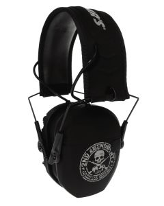 Walker's GWPRSEMFS2A Razor Slim Electronic Freedom Muff 23 dB Over the Head Black w/Distressed 2nd Amendment Polymer