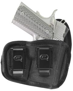 Crossfire Shooting Gear CRFVIGRSA1M1R The VigorIWB Size 01 Black Ballistic Nylon Double Belt Clip Fits Micro Fits 1-1.50" Barrel Right Hand