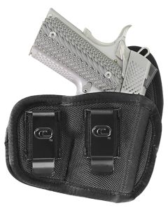 Crossfire Shooting Gear CRFVIGRSA1S2R The VigorIWB Size 02 Black Ballistic Nylon Double Belt Clip Fits Subcompact Fits 2-2.50" Barrel Right Hand