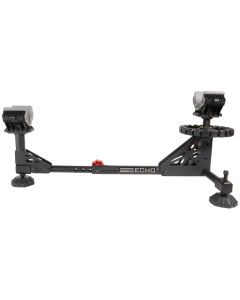 Birchwood Casey ESR Echo Shooting Rest Black Steel/Red Accents, Non-Slip Rubber Feet, Windage &amp; Elevation Adjustments