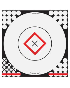 Birchwood Casey 34195 Shoot-N-C Reactive Target Self-Adhesive Paper Black/Red/White 17.25" Bullseye 5 Pack
