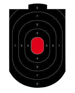 Birchwood Casey 35609 Dirty BirdOval Paper Target 12" x 18" 50 Per Pkg